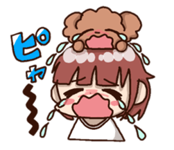 Bride and dog 2 sticker #8360238