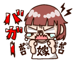 Bride and dog 2 sticker #8360242