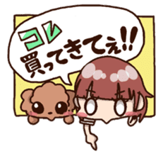 Bride and dog 2 sticker #8360251