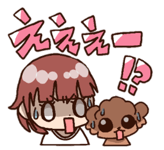 Bride and dog 2 sticker #8360257