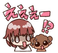 Bride and dog 2 sticker #8360257