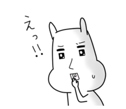 Sticker of normal rabbit. sticker #8360661