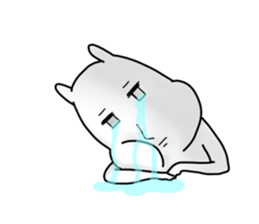 Sticker of normal rabbit. sticker #8360662