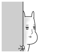 Sticker of normal rabbit. sticker #8360667