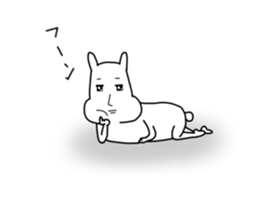Sticker of normal rabbit. sticker #8360676