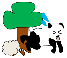 Daily life of a panda sticker #8360977