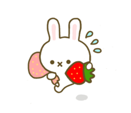Rabbit Strawberry 5 sticker #8361156