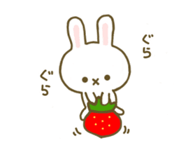 Rabbit Strawberry 5 sticker #8361165