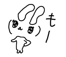 The losing heart Rabbit with "()" sticker #8361562