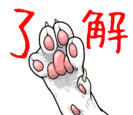 Cat paw sticker #8362579
