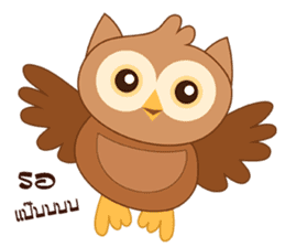 Happy Owl Family 2 sticker #8363700