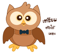 Happy Owl Family 2 sticker #8363704