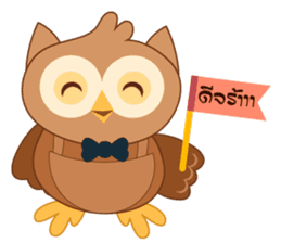Happy Owl Family 2 sticker #8363710