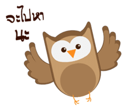 Happy Owl Family 2 sticker #8363714