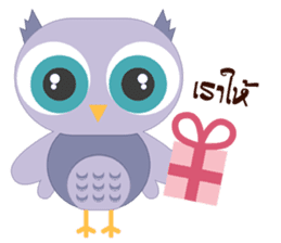 Happy Owl Family 2 sticker #8363719