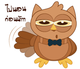 Happy Owl Family 2 sticker #8363722