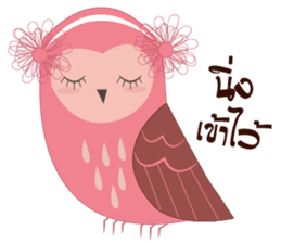 Happy Owl Family 2 sticker #8363729
