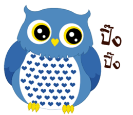 Happy Owl Family 2 sticker #8363732