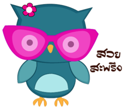 Happy Owl Family 2 sticker #8363737