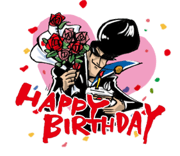 Rockabilly Boy loves TAKOYAKI (a couple) sticker #8364082