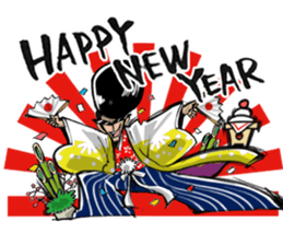 Rockabilly Boy loves TAKOYAKI (a couple) sticker #8364088