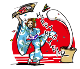 Rockabilly Boy loves TAKOYAKI (a couple) sticker #8364090