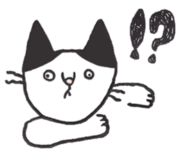 my cat (black&white) sticker #8364743
