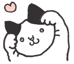 my cat (black&white) sticker #8364744