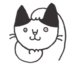 my cat (black&white) sticker #8364748