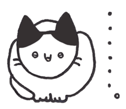 my cat (black&white) sticker #8364749