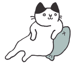 my cat (black&white) sticker #8364751