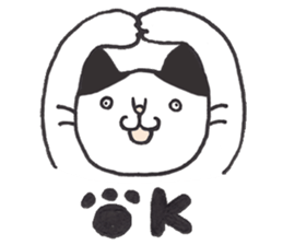 my cat (black&white) sticker #8364752