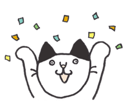 my cat (black&white) sticker #8364761