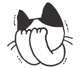 my cat (black&white) sticker #8364769