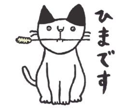 my cat (black&white) sticker #8364776