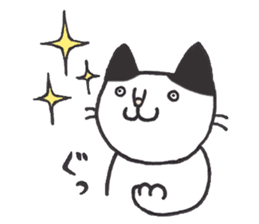 my cat (black&white) sticker #8364779