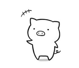 Life is hard on a pig third sticker #8364820