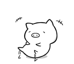 Life is hard on a pig third sticker #8364821