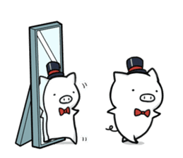 Life is hard on a pig third sticker #8364827