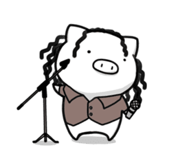 Life is hard on a pig third sticker #8364831