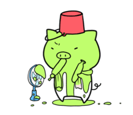 Life is hard on a pig third sticker #8364833