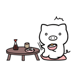 Life is hard on a pig third sticker #8364839