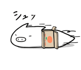 Life is hard on a pig third sticker #8364840