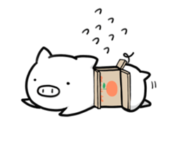 Life is hard on a pig third sticker #8364841