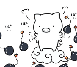 Life is hard on a pig third sticker #8364847