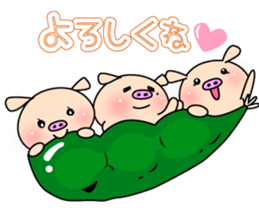 3 pigs 4 sticker #8365007