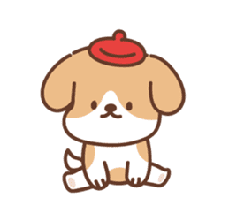 Lovely Beagle&poodle sticker #8365060