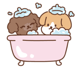 Lovely Beagle&poodle sticker #8365088
