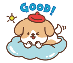 Lovely Beagle&poodle sticker #8365089