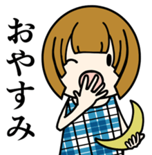 One day of the girl sticker #8365105